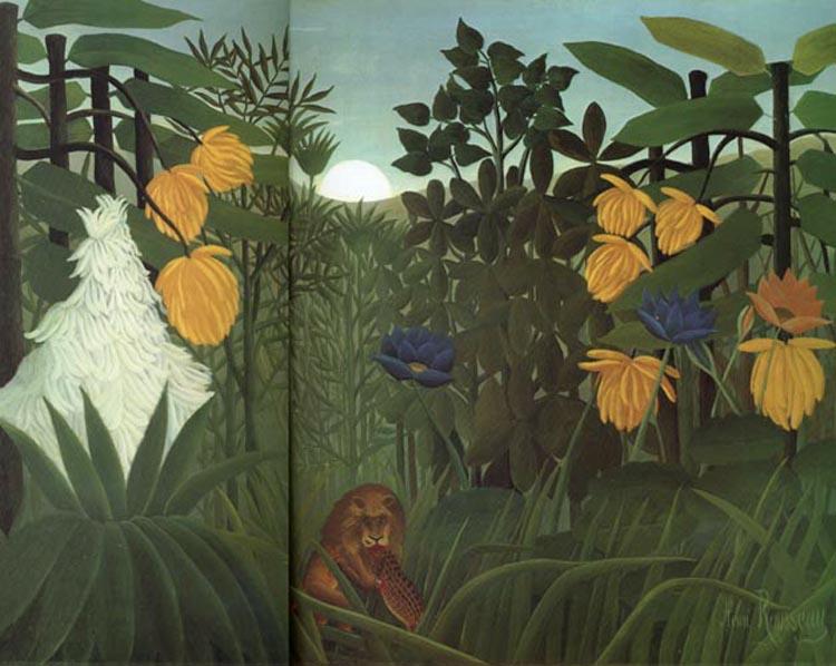 Henri Rousseau The Lion's Meal